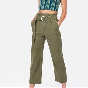 Super HIgh Waisted Cropped Wide Leg Pants